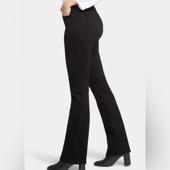 NYDJ ‘Made for Women with Real Curves’ Black Bootcut Denim Jeans Size 10 - Picture 2 of 13